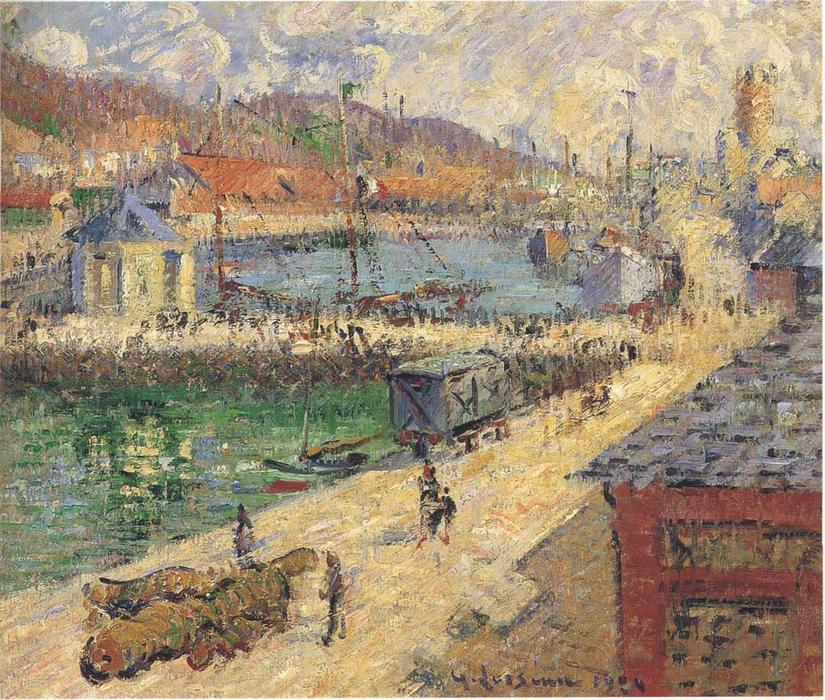 Wikioo.org - The Encyclopedia of Fine Arts - Painting, Artwork by Gustave Loiseau - Port at Fecamp