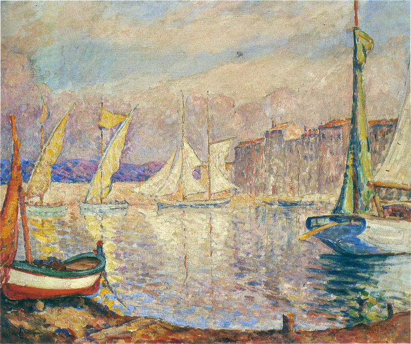 Wikioo.org - The Encyclopedia of Fine Arts - Painting, Artwork by Henri Lebasque - The Port at St Tropez