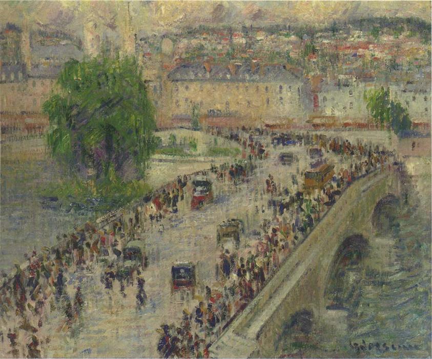 Wikioo.org - The Encyclopedia of Fine Arts - Painting, Artwork by Gustave Loiseau - Port Corneille at Rouen