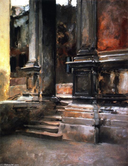 WikiOO.org - Enciclopédia das Belas Artes - Pintura, Arte por John Singer Sargent - Portico di San Rocco