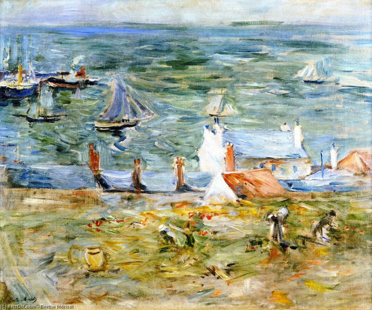 Wikioo.org - The Encyclopedia of Fine Arts - Painting, Artwork by Berthe Morisot - Port of Gorey