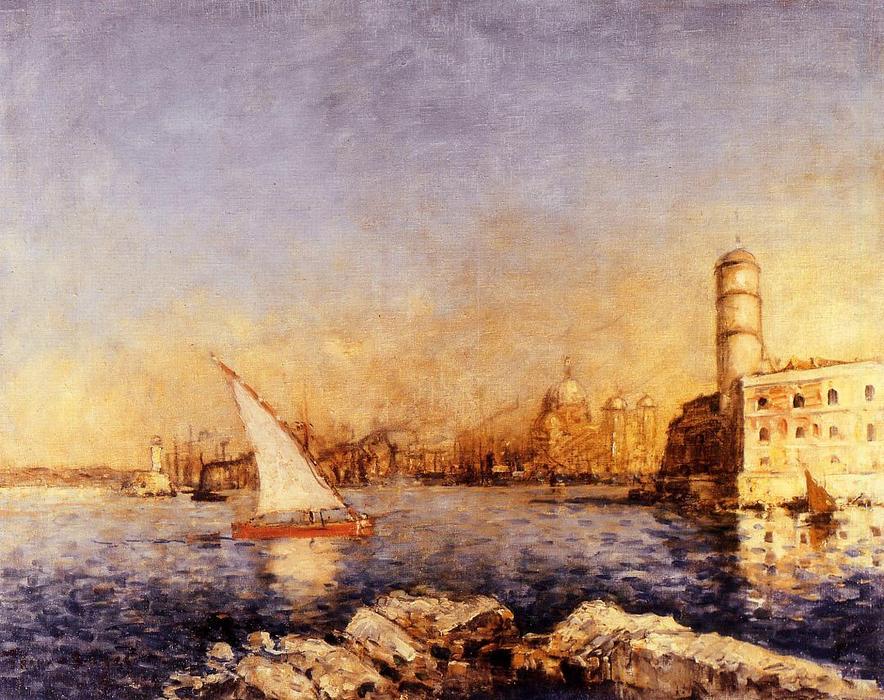 Wikioo.org - The Encyclopedia of Fine Arts - Painting, Artwork by Frank Myers Boggs - The Port of Marseille
