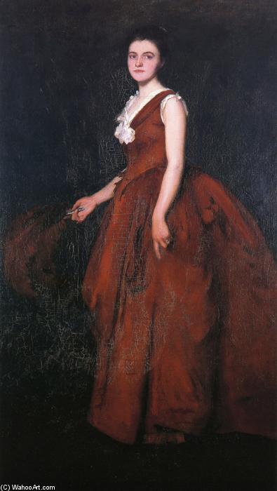 Wikioo.org - The Encyclopedia of Fine Arts - Painting, Artwork by Edmund Charles Tarbell - A Portrait (also known as Madame Tarbell)