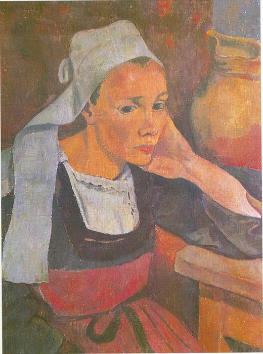 WikiOO.org - Enciclopédia das Belas Artes - Pintura, Arte por Paul Serusier - Portrait de Marie Lagadu