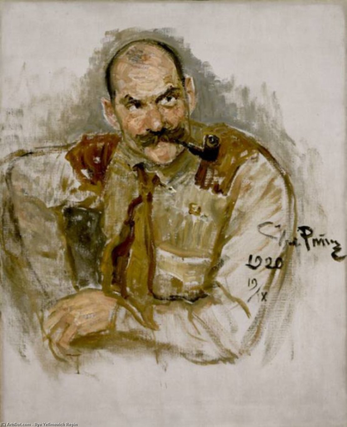 Wikioo.org – L'Enciclopedia delle Belle Arti - Pittura, Opere di Ilya Yefimovich Repin - ritratto di una . Gallen-Kallela