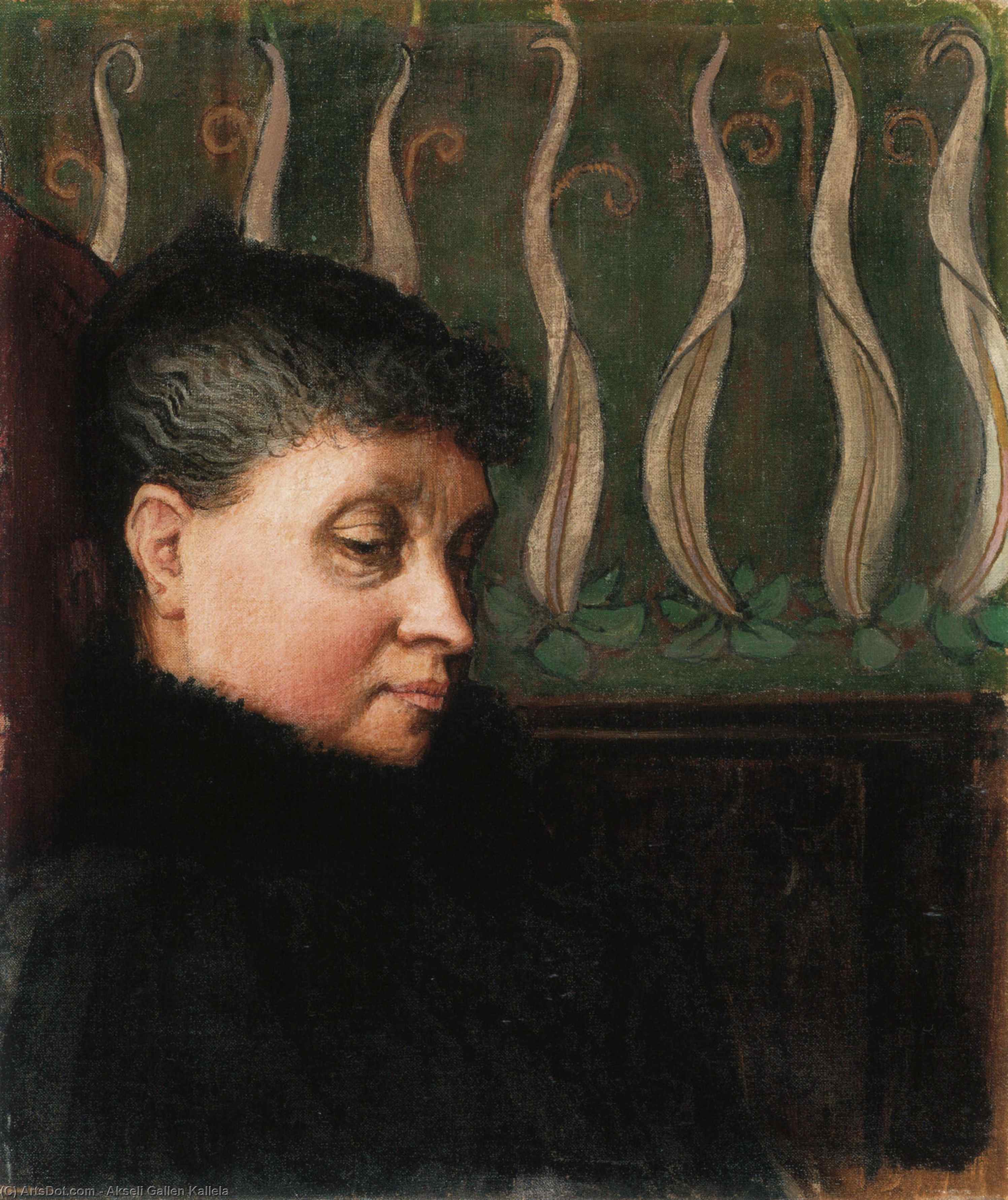 Wikioo.org - สารานุกรมวิจิตรศิลป์ - จิตรกรรม Akseli Gallen Kallela - Portrait of Aina Slöör