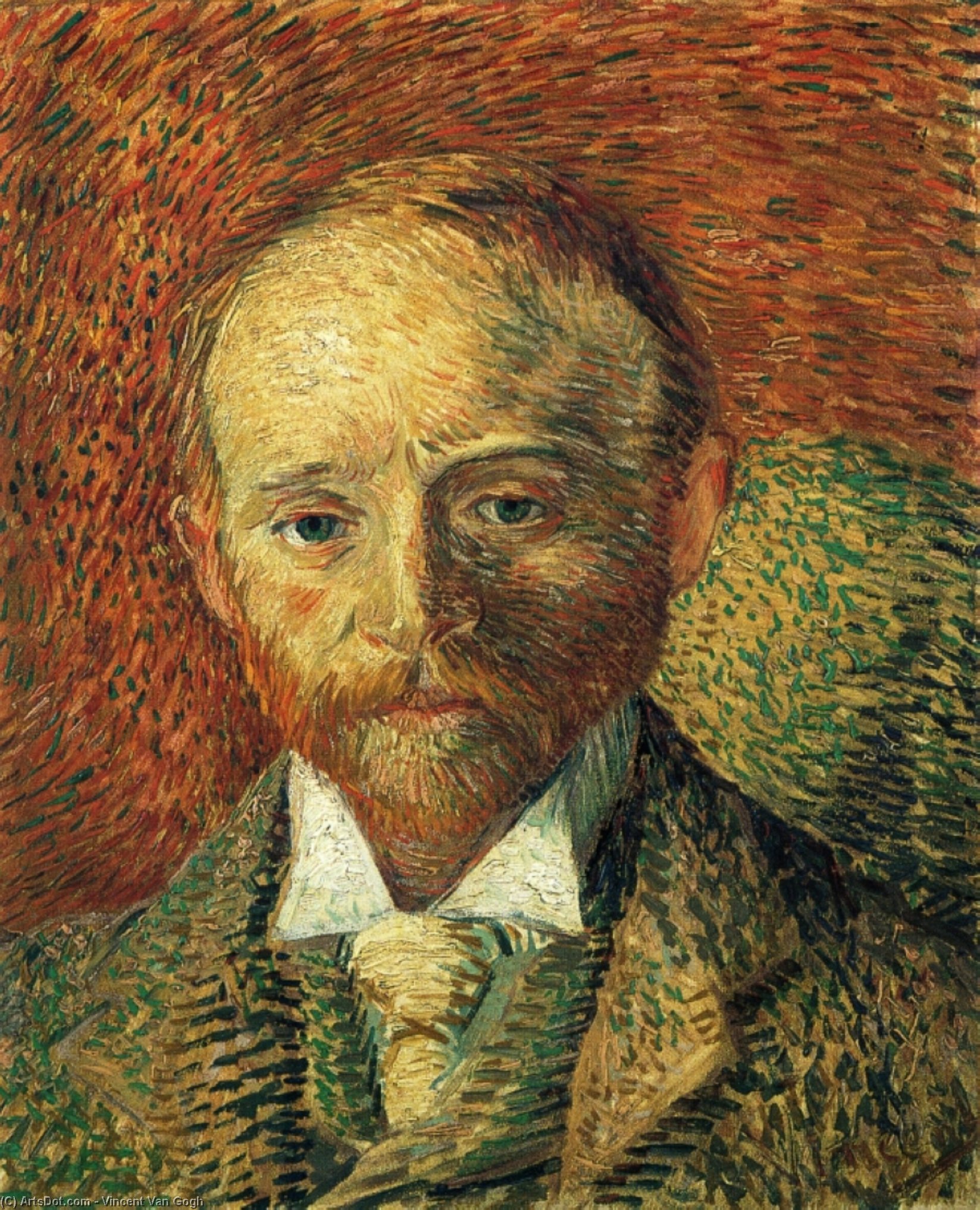 WikiOO.org - 백과 사전 - 회화, 삽화 Vincent Van Gogh - Portrait of Alexander Reid