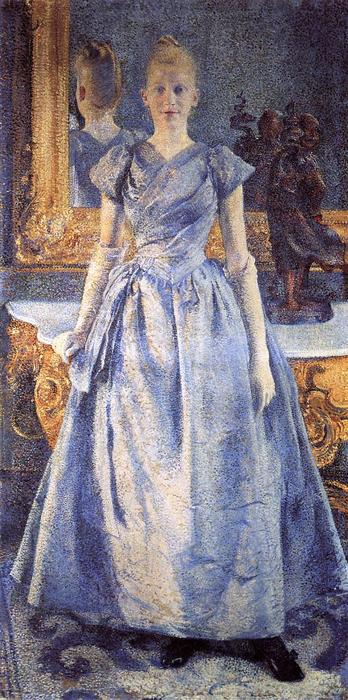 Wikioo.org - The Encyclopedia of Fine Arts - Painting, Artwork by Theo Van Rysselberghe - Portrait of Alice Sethe