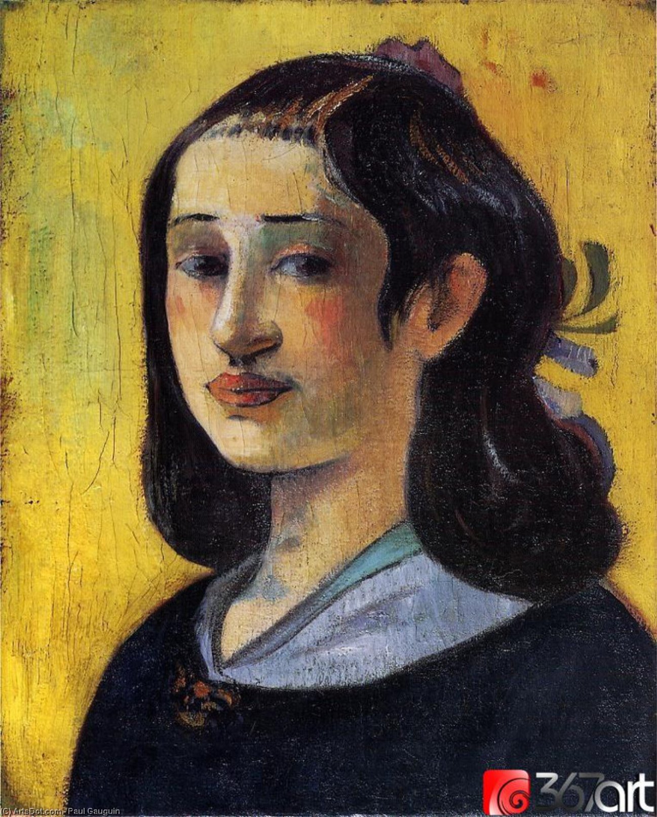 WikiOO.org - Enciclopédia das Belas Artes - Pintura, Arte por Paul Gauguin - Portrait of Aline Gauguin