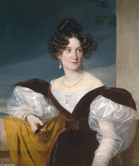 WikiOO.org - Enciklopedija dailės - Tapyba, meno kuriniai Friedrich Ritter Von Amerling - Portrait of Amalie Klein, nee von Henikstein