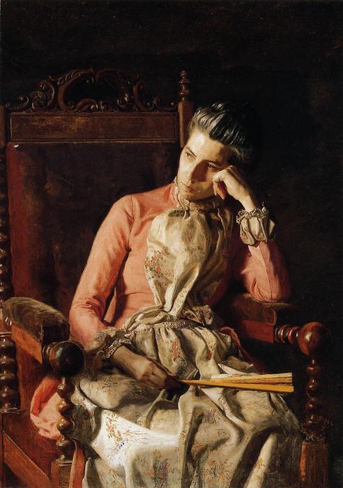 Wikioo.org – La Enciclopedia de las Bellas Artes - Pintura, Obras de arte de Thomas Eakins - Retrato de Amelia C Van Buren