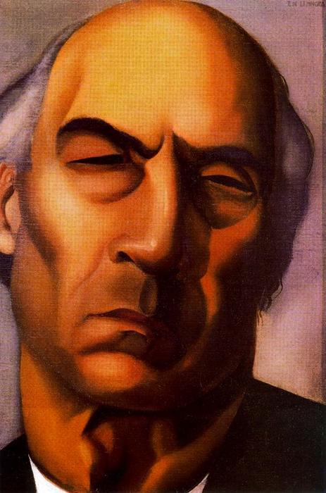 WikiOO.org - Encyclopedia of Fine Arts - Maľba, Artwork Tamara De Lempicka - Portrait of Andre Gide