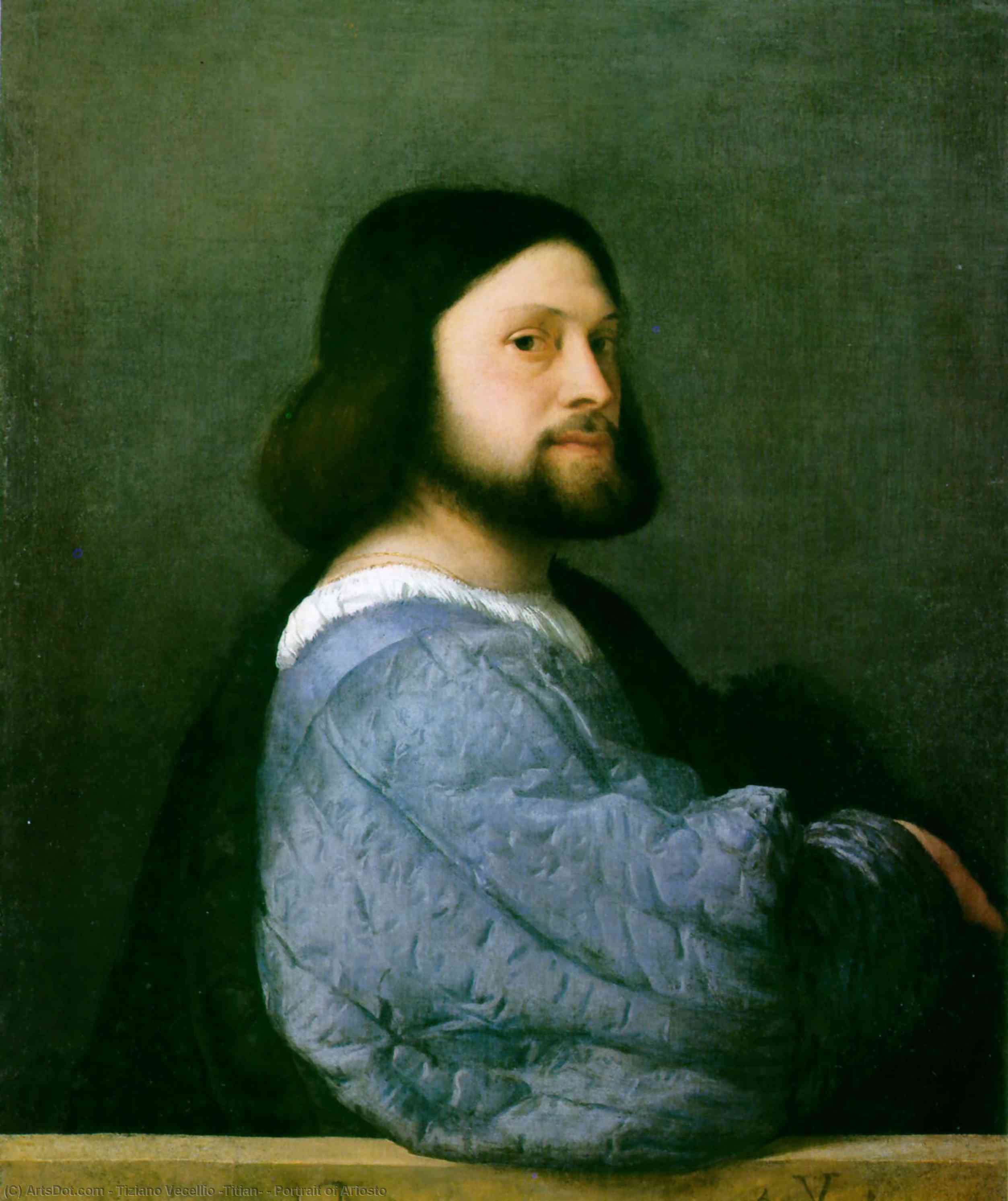 WikiOO.org - Güzel Sanatlar Ansiklopedisi - Resim, Resimler Tiziano Vecellio (Titian) - Portrait of Ariosto