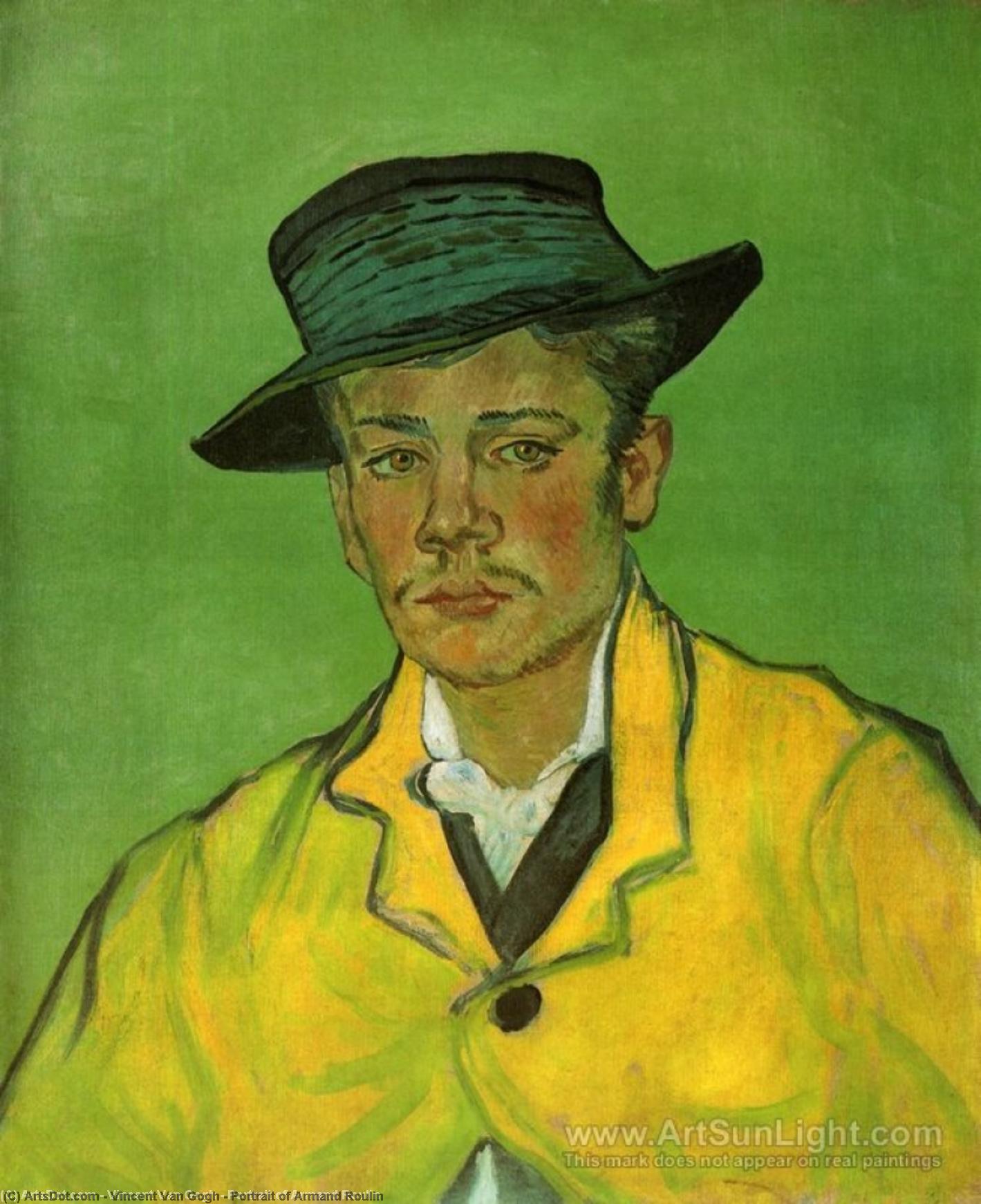 Wikioo.org - The Encyclopedia of Fine Arts - Painting, Artwork by Vincent Van Gogh - Portrait of Armand Roulin