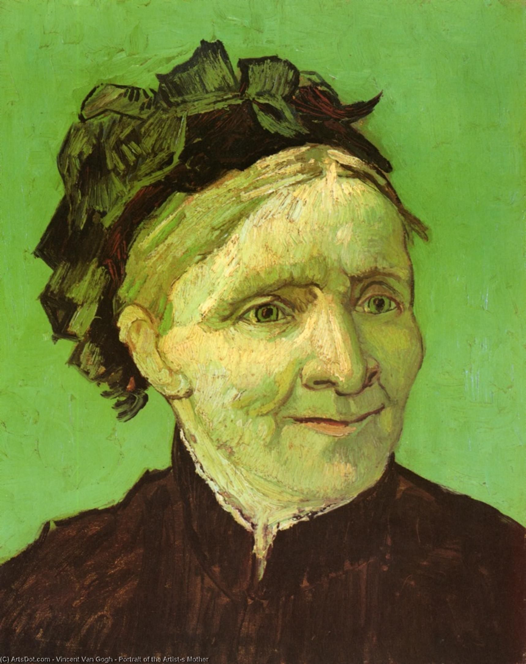 Wikioo.org – L'Encyclopédie des Beaux Arts - Peinture, Oeuvre de Vincent Van Gogh - Portrait de la mère de l artiste