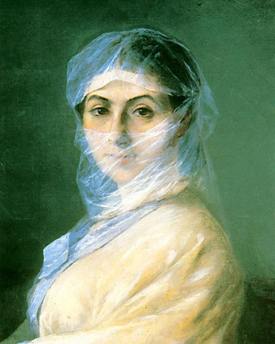 Wikioo.org - The Encyclopedia of Fine Arts - Painting, Artwork by Ivan Aivazovsky - Portrait of the Artist's wife