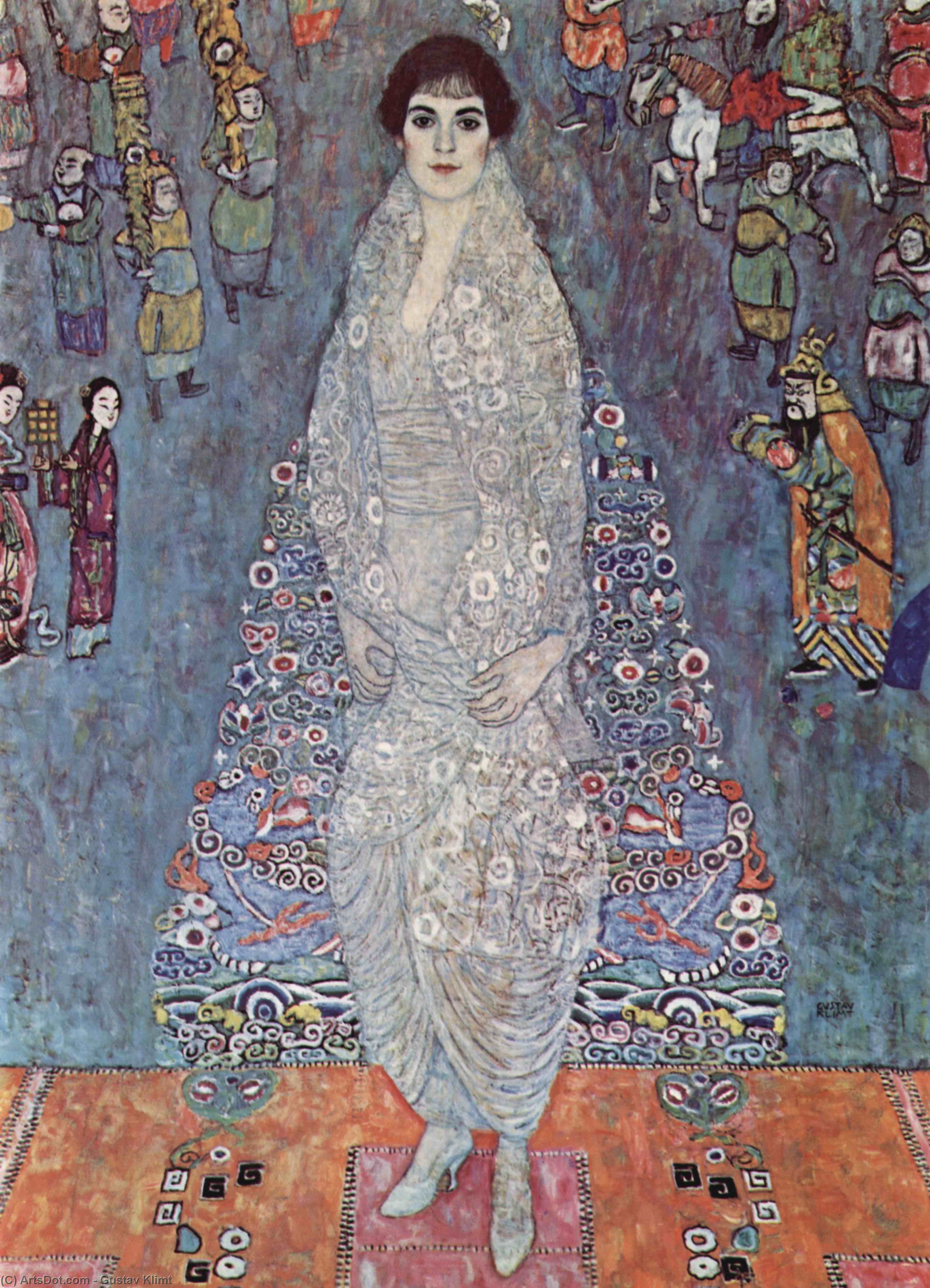 Wikoo.org - موسوعة الفنون الجميلة - اللوحة، العمل الفني Gustav Klimt - Portrait of Baroness Elisabeth Bachofen-Echt