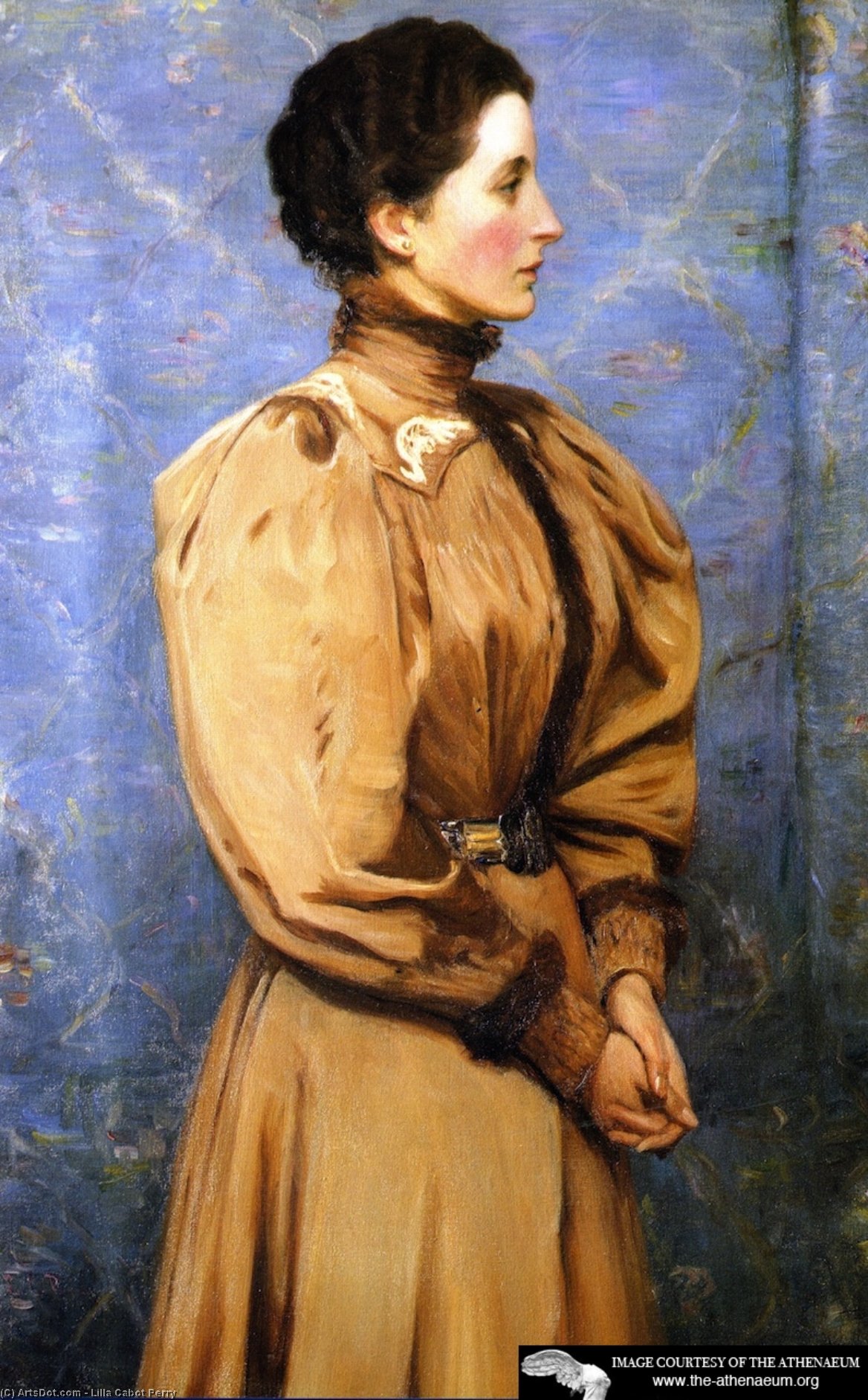Wikioo.org - Die Enzyklopädie bildender Kunst - Malerei, Kunstwerk von Lilla Cabot Perry - Porträt des Baronin von r .