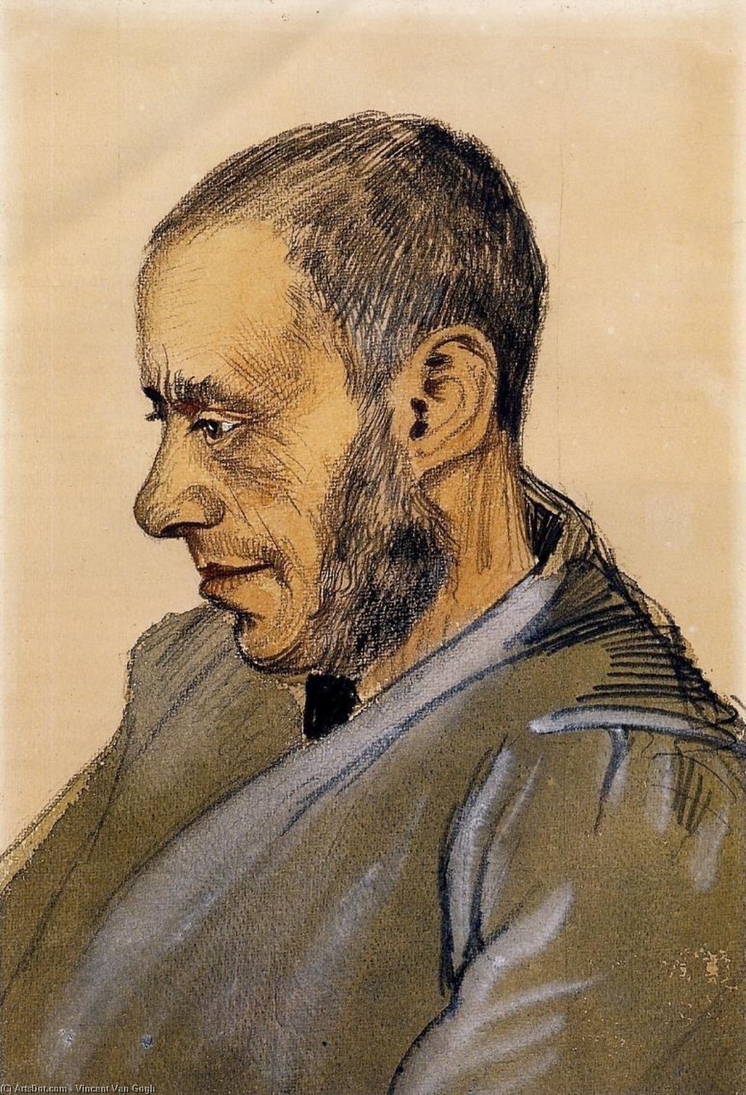 WikiOO.org - Encyclopedia of Fine Arts - Maalaus, taideteos Vincent Van Gogh - Portrait of Boekverkoper Blok