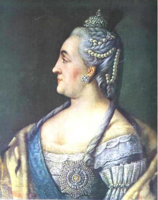 WikiOO.org - Enciclopédia das Belas Artes - Pintura, Arte por Alexey Petrovich Antropov - Portrait of Catherine II the Great