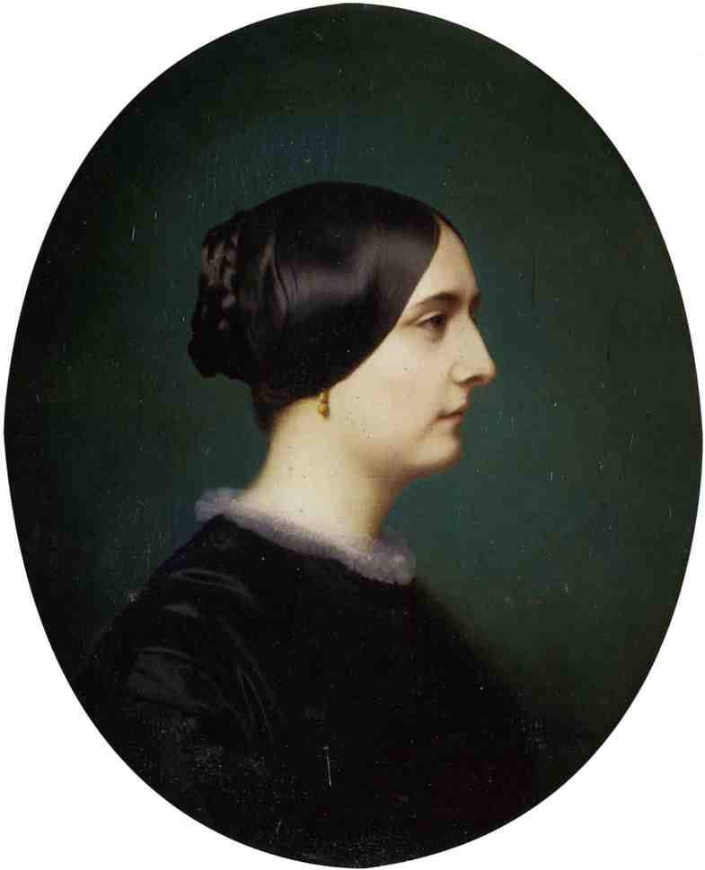 Wikioo.org - The Encyclopedia of Fine Arts - Painting, Artwork by Jean Léon Gérôme - Portrait of Cecile Viter