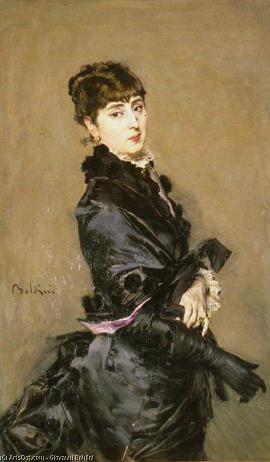 WikiOO.org - Encyclopedia of Fine Arts - Malba, Artwork Giovanni Boldini - Portrait of Cecilia de Madrazo Fortuny