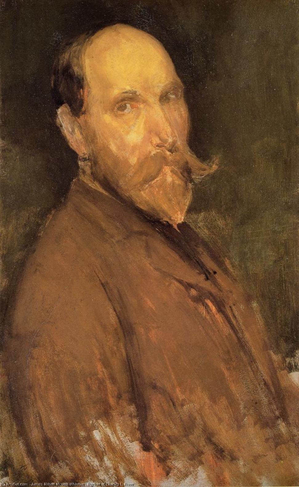 Wikioo.org - The Encyclopedia of Fine Arts - Painting, Artwork by James Abbott Mcneill Whistler - Portrait of Charles L. Freer