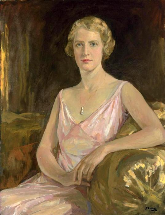 WikiOO.org - Enciklopedija dailės - Tapyba, meno kuriniai John Lavery - Portrait of Cynthia Zur Nedden