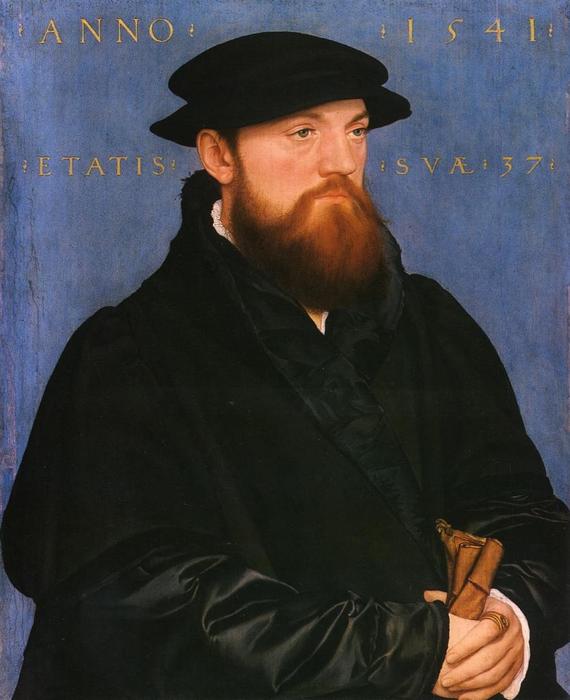 Wikioo.org - Die Enzyklopädie bildender Kunst - Malerei, Kunstwerk von Hans Holbein The Younger - Porträt von Von Vos transporter Steenwijk