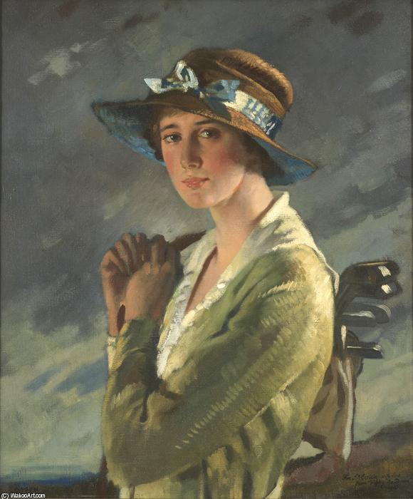 Wikioo.org - The Encyclopedia of Fine Arts - Painting, Artwork by William Newenham Montague Orpen - Portrait of Dolly Stiles