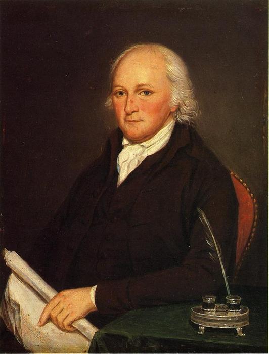 WikiOO.org - Encyclopedia of Fine Arts - Maleri, Artwork Charles Willson Peale - Portrait of Edmund Physick