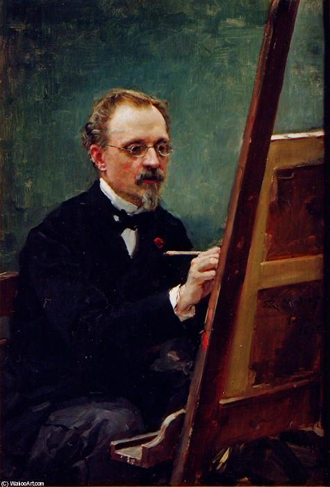 Wikioo.org - The Encyclopedia of Fine Arts - Painting, Artwork by Raimundo De Madrazo Y Garreta - Portrait of Federico de Madrazo painting