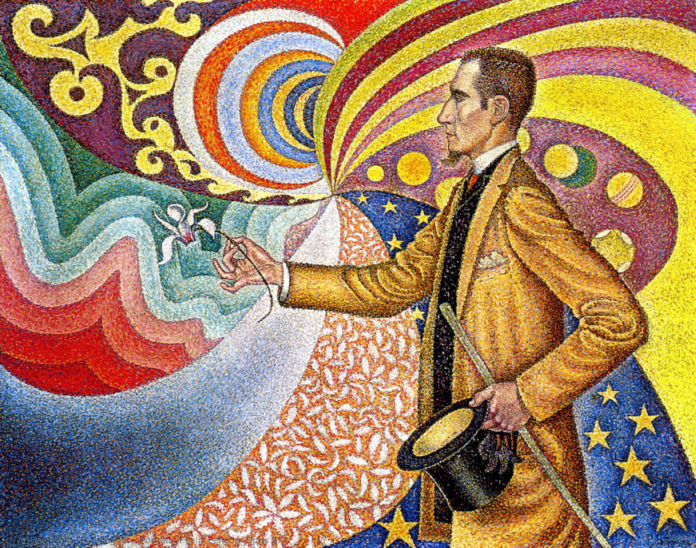 WikiOO.org - 백과 사전 - 회화, 삽화 Paul Signac - Portrait of Felix Feneon, Opus 217