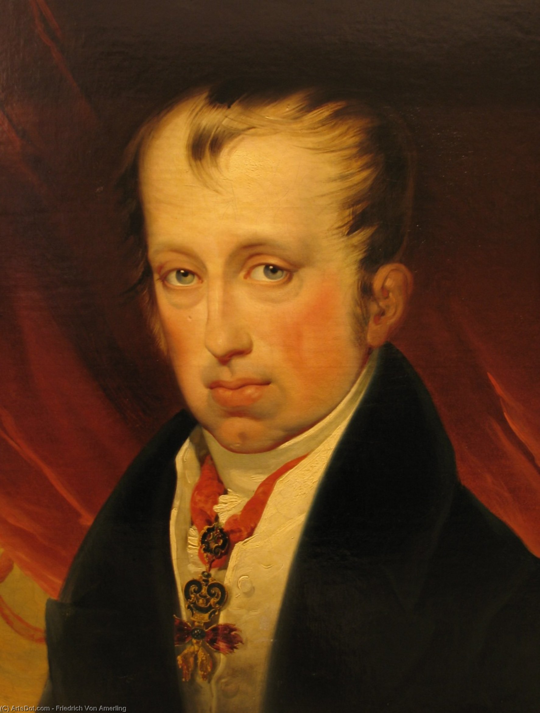 WikiOO.org - 百科事典 - 絵画、アートワーク Friedrich Ritter Von Amerling - オーストリアのフェルディナンド世の肖像