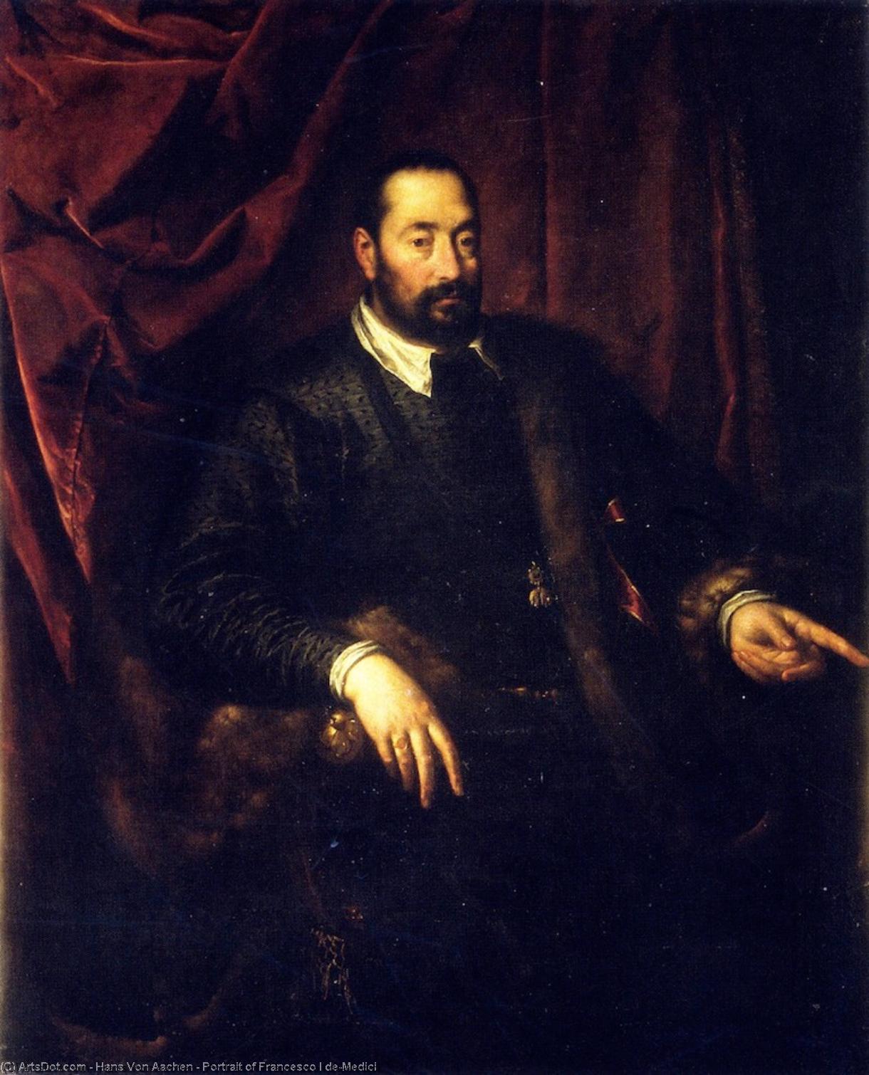 WikiOO.org - Encyclopedia of Fine Arts - Lukisan, Artwork Hans Von Aachen - Portrait of Francesco I de'Medici