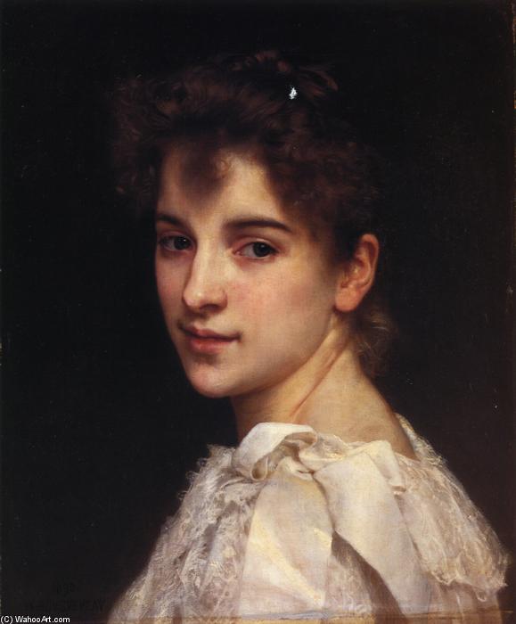 Wikioo.org - The Encyclopedia of Fine Arts - Painting, Artwork by William Adolphe Bouguereau - Portrait of Gabrielle Drienza