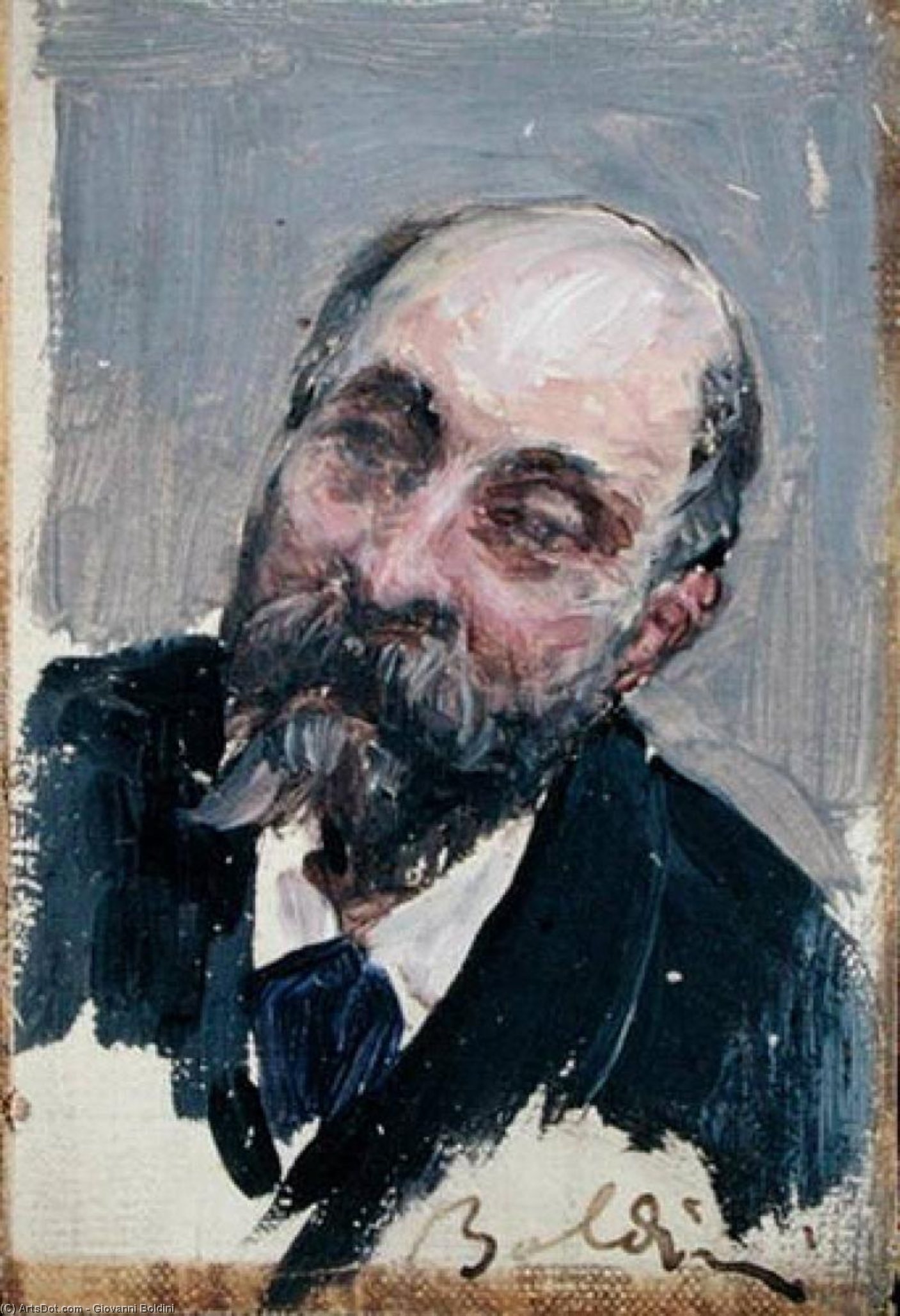 Wikioo.org - The Encyclopedia of Fine Arts - Painting, Artwork by Giovanni Boldini - Portrait of Georges de Bellio