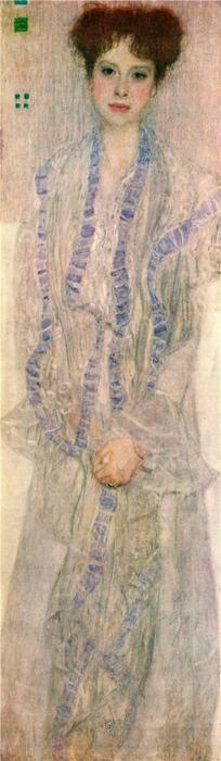 Wikioo.org - สารานุกรมวิจิตรศิลป์ - จิตรกรรม Gustav Klimt - Portrait of Gertha Felssovanyi