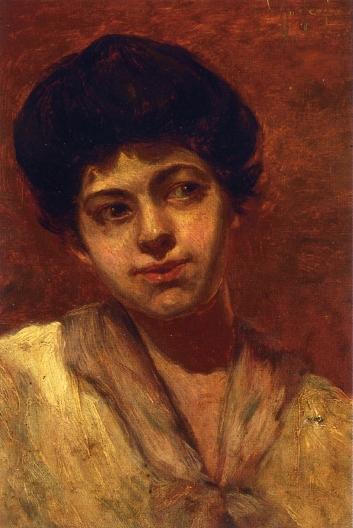 WikiOO.org - Güzel Sanatlar Ansiklopedisi - Resim, Resimler Robert Julian Onderdonk - Portrait of Gertrude
