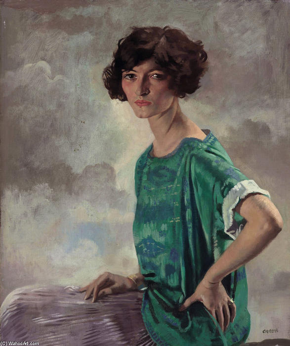 WikiOO.org - Encyclopedia of Fine Arts - Maalaus, taideteos William Newenham Montague Orpen - Portrait of Gertrude Sanford