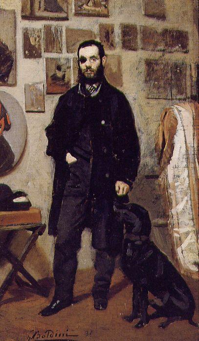 Wikioo.org - The Encyclopedia of Fine Arts - Painting, Artwork by Giovanni Boldini - Portrait of Giuseppe Abbati