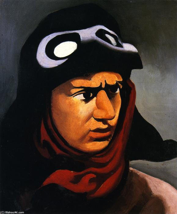 WikiOO.org – 美術百科全書 - 繪畫，作品 Roger De La Fresnaye - 肖像Guynemer的