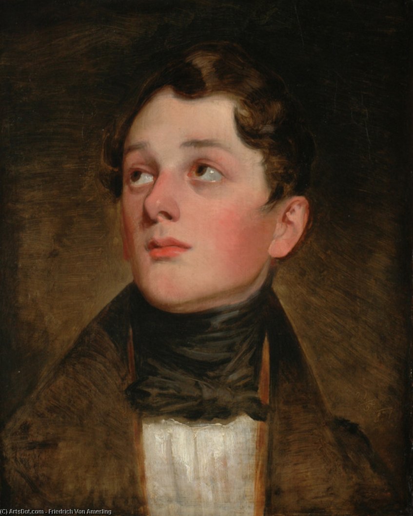 WikiOO.org - Енциклопедія образотворчого мистецтва - Живопис, Картини
 Friedrich Ritter Von Amerling - Portrait of Herr Eyb