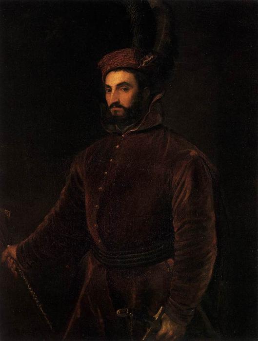 WikiOO.org - Encyclopedia of Fine Arts - Maalaus, taideteos Tiziano Vecellio (Titian) - Portrait of Ippolito dei Medici