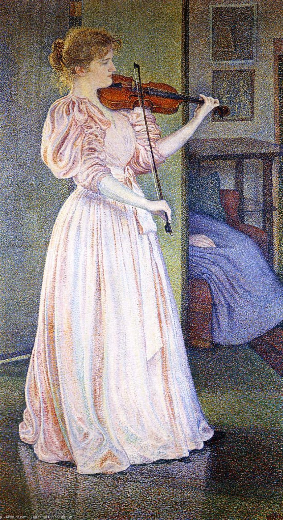 Wikioo.org - The Encyclopedia of Fine Arts - Painting, Artwork by Theo Van Rysselberghe - Portrait of Irma Sethe