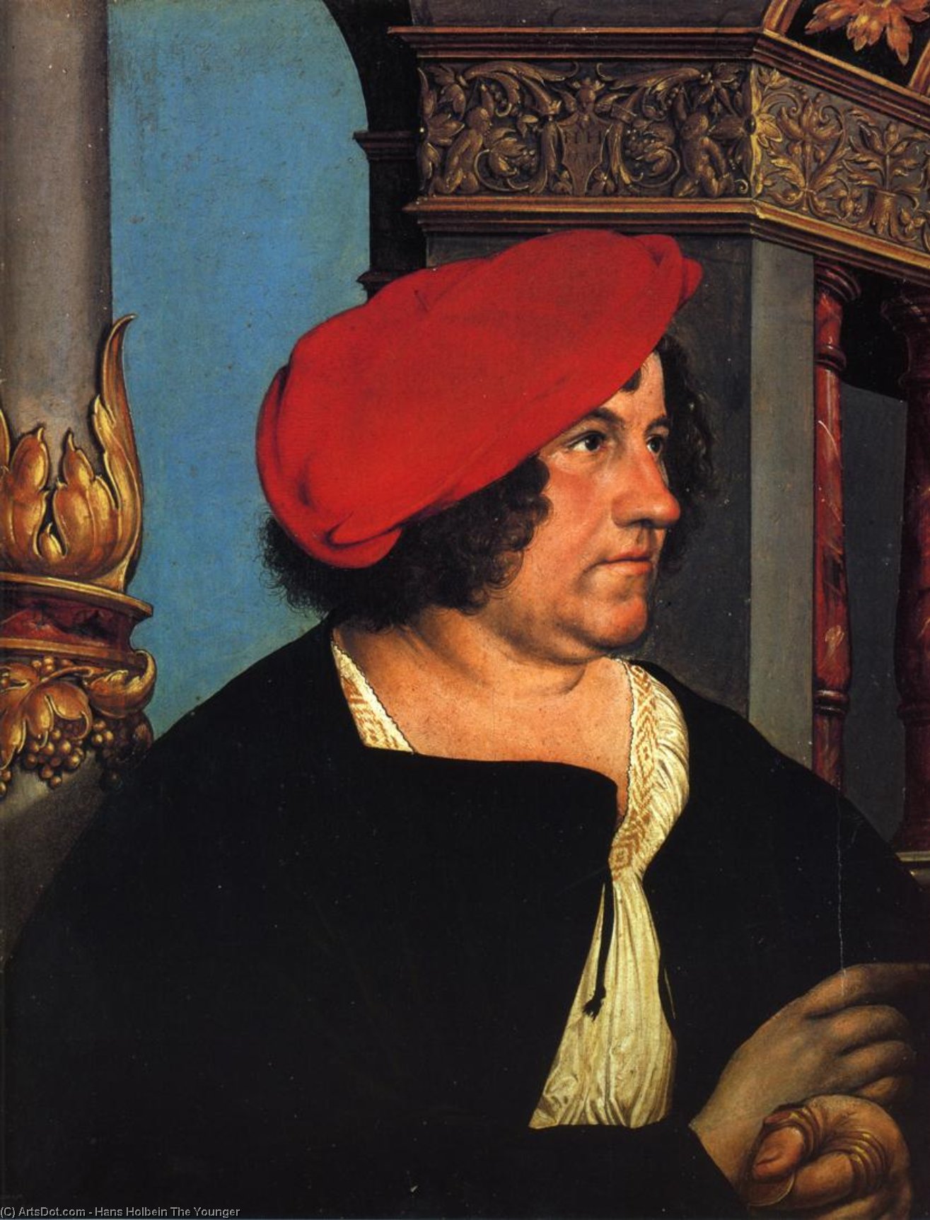 Wikioo.org - The Encyclopedia of Fine Arts - Painting, Artwork by Hans Holbein The Younger - Portrait of Jakob Meyer zum Kasen