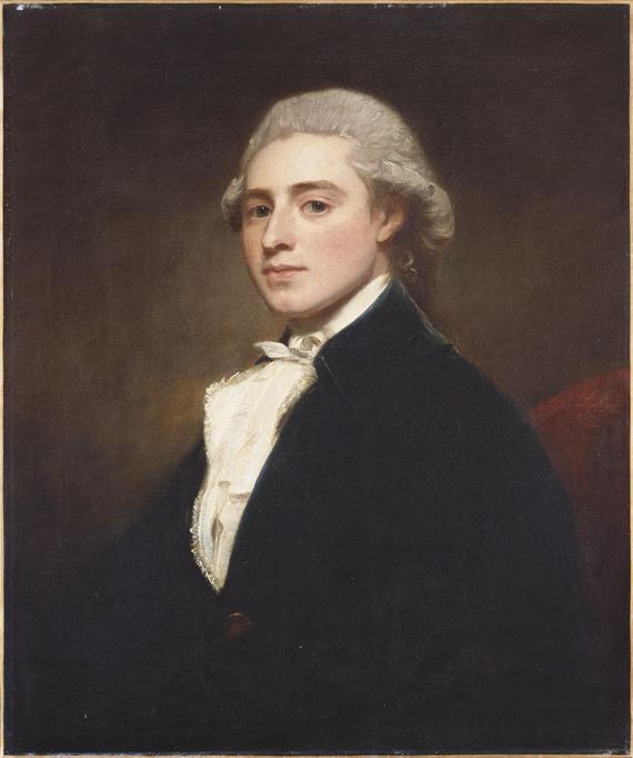 WikiOO.org - Encyclopedia of Fine Arts - Maalaus, taideteos George Romney - Portrait of James Dashwood