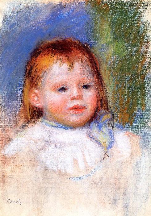Wikioo.org – La Enciclopedia de las Bellas Artes - Pintura, Obras de arte de Pierre-Auguste Renoir - Botas retrato de mezclilla Renoir