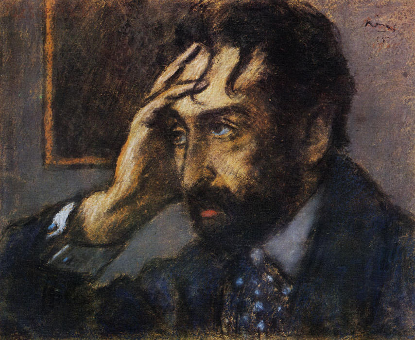 WikiOO.org - 백과 사전 - 회화, 삽화 Jozsef Rippl Ronai - Portrait of József Vago
