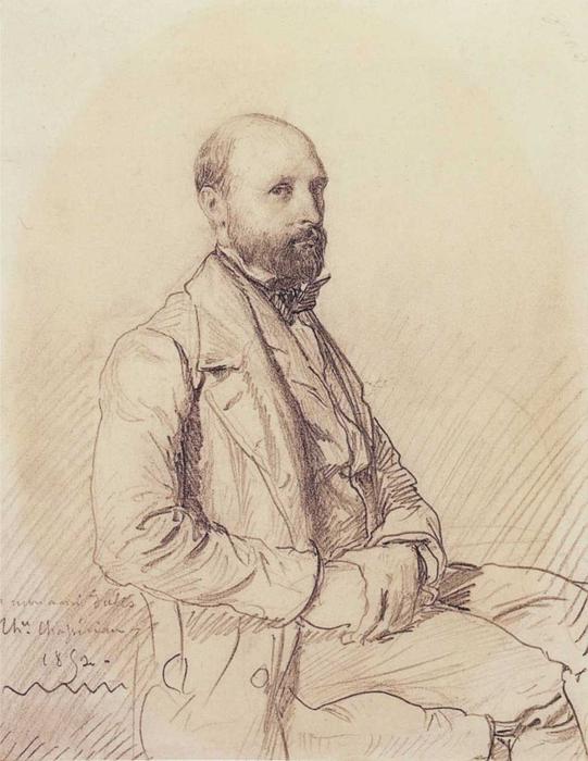 WikiOO.org - אנציקלופדיה לאמנויות יפות - ציור, יצירות אמנות Théodore Chassériau - Portrait of Jules Monnerot